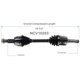 Purchase Top-Quality GSP NORTH AMERICA - NCV10253 - CV Axle Assembly - Front Left pa2