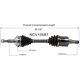 Purchase Top-Quality GSP NORTH AMERICA - NCV10587 - CV Axle Assembly - Front Left pa2