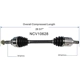 Purchase Top-Quality GSP NORTH AMERICA - NCV10628 - CV Axle Assembly - Front Left pa3