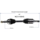 Purchase Top-Quality GSP NORTH AMERICA - NCV10645 - CV Axle Assembly - Front Left pa2