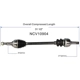 Purchase Top-Quality GSP NORTH AMERICA - NCV10904 - CV Axle Assembly - Rear Left pa6