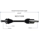 Purchase Top-Quality GSP NORTH AMERICA - NCV11039 - CV Axle Assembly - Front Left pa3