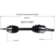 Purchase Top-Quality GSP NORTH AMERICA - NCV11057 - CV Axle Assembly - Front Left pa2