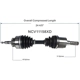 Purchase Top-Quality GSP NORTH AMERICA - NCV11158XD - CV Axle Assembly - Front Left pa3