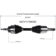 Purchase Top-Quality GSP NORTH AMERICA - NCV11169XD - CV Axle Assembly - Front Left pa4