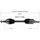 Purchase Top-Quality GSP NORTH AMERICA - NCV11186 - CV Axle Assembly - Front Left pa2