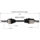 Purchase Top-Quality GSP NORTH AMERICA - NCV11507 - CV Axle Assembly - Front Left pa4
