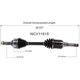 Purchase Top-Quality GSP NORTH AMERICA - NCV11515 - CV Axle Assembly - Front Left pa6
