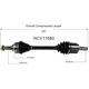 Purchase Top-Quality GSP NORTH AMERICA - NCV11580 - CV Axle Assembly - Front Left pa2