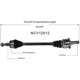 Purchase Top-Quality GSP NORTH AMERICA - NCV12012 - CV Axle Assembly - Rear Left pa6