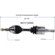 Purchase Top-Quality GSP NORTH AMERICA - NCV12065 - CV Axle Assembly - Front Left pa2