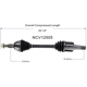Purchase Top-Quality GSP NORTH AMERICA - NCV12505 - CV Axle Assembly - Front Left pa3
