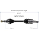 Purchase Top-Quality GSP NORTH AMERICA - NCV12545 - CV Axle Assembly - Front Left pa5