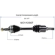 Purchase Top-Quality GSP NORTH AMERICA - NCV12567 - CV Axle Assembly - Front Left pa4