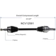 Purchase Top-Quality GSP NORTH AMERICA - NCV12591 - CV Axle Assembly - Rear Left pa2