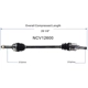 Purchase Top-Quality GSP NORTH AMERICA - NCV12600 - CV Axle Assembly - Rear Left pa3