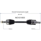 Purchase Top-Quality GSP NORTH AMERICA - NCV21003 - CV Axle Assembly - Front Left pa2