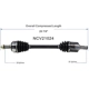 Purchase Top-Quality GSP NORTH AMERICA - NCV21024 - CV Axle Assembly - Front Left pa6