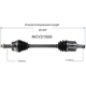 Purchase Top-Quality GSP NORTH AMERICA - NCV21500 - CV Axle Assembly - Front Left pa3