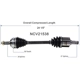 Purchase Top-Quality GSP NORTH AMERICA - NCV21538 - CV Axle Assembly - Front Left pa6
