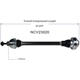 Purchase Top-Quality GSP NORTH AMERICA - NCV23020 - CV Axle Assembly - Rear Left pa2