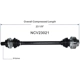 Purchase Top-Quality GSP NORTH AMERICA - NCV23021 - CV Axle Assembly - Rear Left pa3