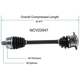 Purchase Top-Quality GSP NORTH AMERICA - NCV23547 - CV Axle Assembly - Front Left pa3