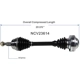 Purchase Top-Quality GSP NORTH AMERICA - NCV23614 - CV Axle Assembly - Front Left pa2