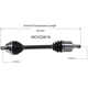 Purchase Top-Quality GSP NORTH AMERICA - NCV23616 - CV Axle Assembly - Front Left pa2