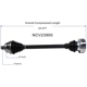 Purchase Top-Quality GSP NORTH AMERICA - NCV23900 - CV Axle Assembly - Rear pa2