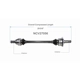 Purchase Top-Quality GSP NORTH AMERICA - NCV27056 - CV Axle Assembly - Rear left pa3