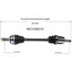 Purchase Top-Quality GSP NORTH AMERICA - NCV36010 - CV Axle Assembly - Front Left pa2