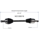 Purchase Top-Quality GSP NORTH AMERICA - NCV36019 - CV Axle Assembly - Front Left pa4