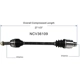 Purchase Top-Quality GSP NORTH AMERICA - NCV36109 - CV Axle Assembly - Rear Left pa2