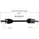 Purchase Top-Quality GSP NORTH AMERICA - NCV36121 - CV Axle Assembly pa6