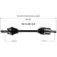 Purchase Top-Quality GSP NORTH AMERICA - NCV36123 - CV Axle Assembly - Front Left pa6