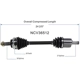 Purchase Top-Quality GSP NORTH AMERICA - NCV36512 - CV Axle Assembly - Front Left pa2