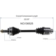 Purchase Top-Quality GSP NORTH AMERICA - NCV36525 - CV Axle Assembly - Front Left pa4