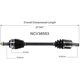 Purchase Top-Quality GSP NORTH AMERICA - NCV36553 - CV Axle Assembly - Front Left pa2