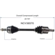 Purchase Top-Quality GSP NORTH AMERICA - NCV36570 - CV Axle Assembly - Front Left pa2