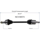 Purchase Top-Quality GSP NORTH AMERICA - NCV36574 - CV Axle Assembly - Front Left pa5