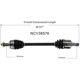 Purchase Top-Quality GSP NORTH AMERICA - NCV36576 - CV Axle Assembly - Front Left pa2