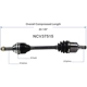 Purchase Top-Quality GSP NORTH AMERICA - NCV37515 - CV Axle Assembly - Front Left pa2