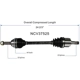 Purchase Top-Quality GSP NORTH AMERICA - NCV37525 - CV Axle Assembly - Front Left pa2