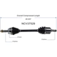 Purchase Top-Quality GSP NORTH AMERICA - NCV37529 - CV Axle Assembly - Front Left pa3