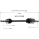 Purchase Top-Quality GSP NORTH AMERICA - NCV37556 - CV Axle Assembly - Front Left pa6