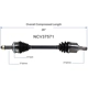 Purchase Top-Quality GSP NORTH AMERICA - NCV37571 - CV Axle Assembly - Front Left pa3