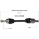 Purchase Top-Quality GSP NORTH AMERICA - NCV47008 - CV Axle Assembly - Front Left pa2