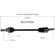 Purchase Top-Quality GSP NORTH AMERICA - NCV47025 - CV Axle Assembly - Rear Left pa5