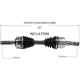 Purchase Top-Quality GSP NORTH AMERICA - NCV47095 - CV Axle Assembly - Front Left pa4